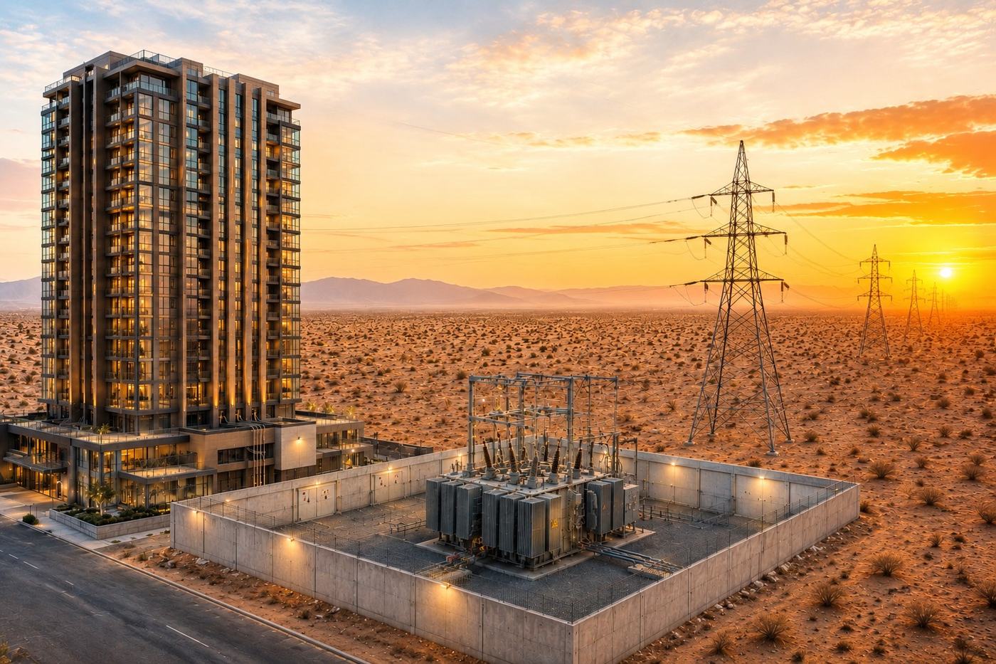 Power grid connection